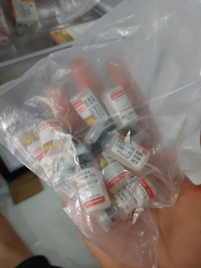 BỘ VACCINE FOWL POX ĐẬU GÀ SINH LÝ MẶN 100 LIỀU