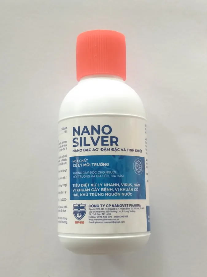 NANO SILVER hoá chất xử lý môi trường, tiêu diệt xử lý nhanh, virus, nấm, vi khuẩn gây bệnh