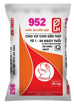 952 Thức ăn HH cho Vịt con siêu thịt từ 1 - 28 ngày 20%
