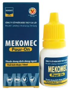 MEKOMEC 10ML Thuốc dung dịch DÙNG NGOÀI điều trị các bệnh nhiễm kí sinh trùng trên gia súc: ve,ghẻ,bọ chét