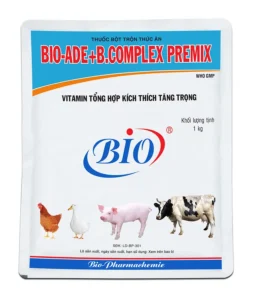 BIO ADE BCOMPLEX PREMIX thuốc bột trộn thức ăn tăng sức đề kháng, phát triển nhanh, lớn đều