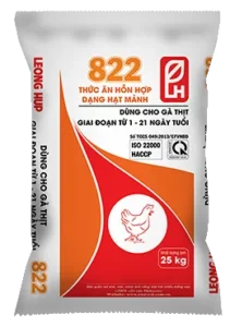 822B Thức ăn HH cho Gà con dạng viên 1 - 21 ngày 20%