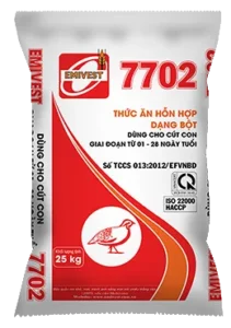7702 Thức ăn HH cho cút con từ 1 - 28 ngày 22%