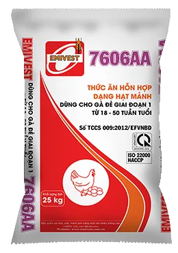 7606AA Thức ăn HH dùng cho Gà đẻ giai đoạn 1 từ 18 - 50 tuần 17,5%