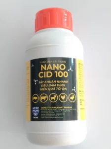 NANO CID 100 Dung dịch sát trùng sát khuẩn nhanh siêu bám dính