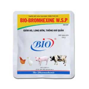 BIO BROMHEXINE WSP giảm ho long đờm thông khí quản gia súc, gia cầm