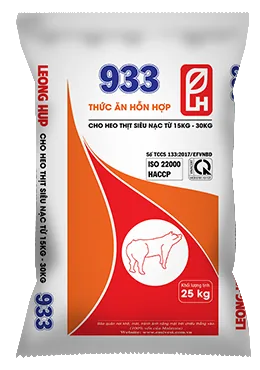 Bao thức ăn hỗn hợp 933 Leong Hup cho heo thịt siêu nạc