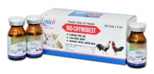 BIO CHYMOBEST thuốc tiêm vô trùng chống phù nề, tan máu bầm, kháng viêm, giảm đau trên chó, gia cầm