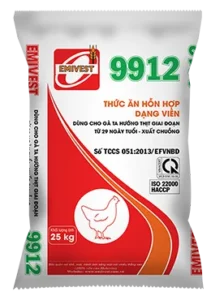 9912S Thức ăn HH cho Gà thịt 22ngày - xuất chuồng 16,5%